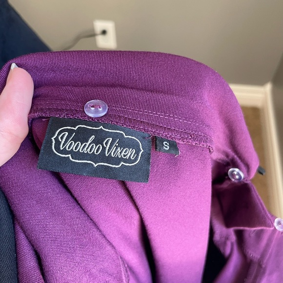 Voodoo Vixen Removable Fur-trimmed Dresz - Picture 9 of 9